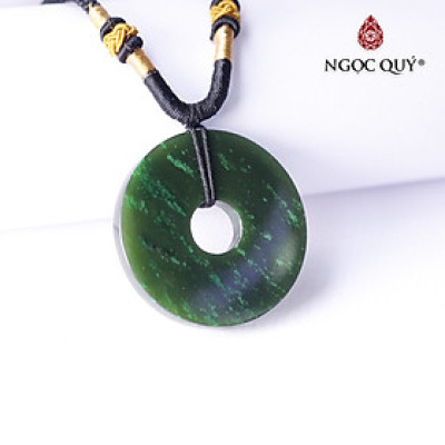 Mặt dây chuyền đồng điếu đá ngọc bích mệnh hỏa, mộc - Ngọc Quý Gemstones