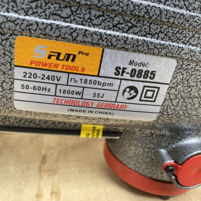 Máy đục bê tông SFUN 0885 1800W 30mm chuyên đục phá, đục nền, đục đá, đục bê tông