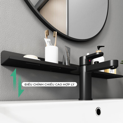 Kệ nhà tắm dán tường IGA thép chống ghỉ phủ sơn tĩnh điện - GM187