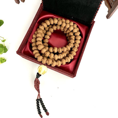 VÒNG CHUỖI 108 HẠT BỒ ĐỀ LIÊN HOA 8mm TỰ NHIÊN VÀ OM MANI PADME HUM TÂY TẠNG