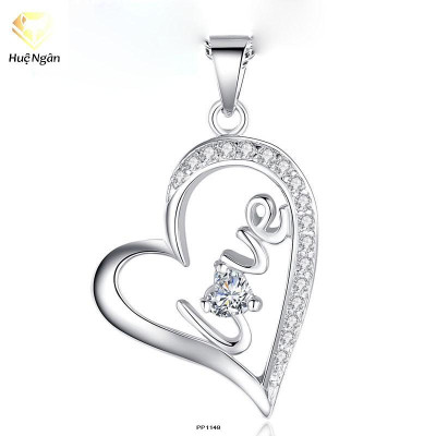 Dây chuyền bạc Ý 925 Huệ Ngân - Trái tim tình yêu PP1149