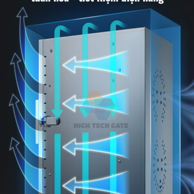 Máy Sấy Thực Phẩm Inox 12 Khay HTG ST06 Sấy Khô Hoa Quả, Thịt Cá, Rau Củ, Có Tia UV, Hàng Chính Hãng
