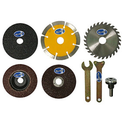 Bộ 5 Đĩa Cắt , Đá Mài 100mm + Kèm Bộ Chuyển Milliken Tampe NL-3041 (màu ngẫu nhiên)