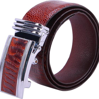 Thắt Lưng Nam Da Đà Điểu Bản Lớn Huy Hoàng HT4420 - Nâu Đỏ