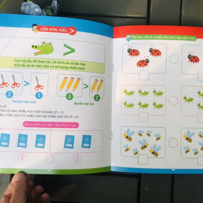 BỘ 4 cuốn làm toán không sợ sai- VỞ VIẾT XOÁ ĐƯỢC TẶNG KÈM 2 bút