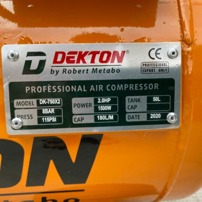 MÁY NÉN KHÍ KHÔNG DẦU 2X1HP-50L DEKTON DK-750X2 - HÀNG CHÍNH HÃNG