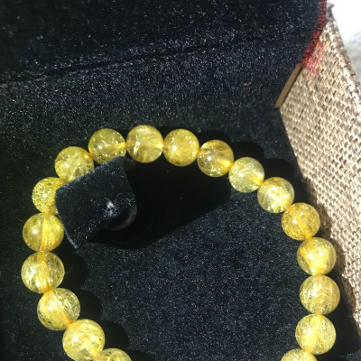 VÒNG VIP TÓC VÀNG NHUYỄN 8ly5 NỮ mệnh KIM THỔ THUỶ ĐÁ THIÊN NHIÊN ĐẸP