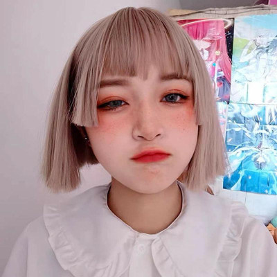 tóc giả ngố hiền hồfreeship 50k tóc giả ngố xám tặng lưới chùm tóc