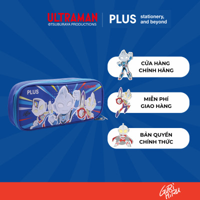 Túi đựng bút Ultraman – Vải canvas cao cấp, ngăn chứa rộng