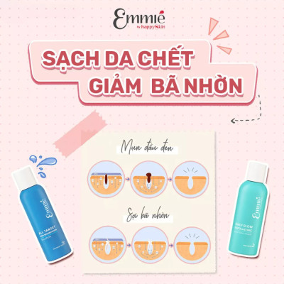 Toner Tẩy Tế Bào Chết Emmie & Cân Bằng Da Daily GlowExfoliating Solutions Toner 5% PHA/NANO AHA 230ml Emmié by HappySkin