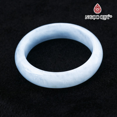 Vòng tay đá aquamarine hải lam ngọc liền khối ni 56 mệnh thủy, mộc - Ngọc Quý Gemstones