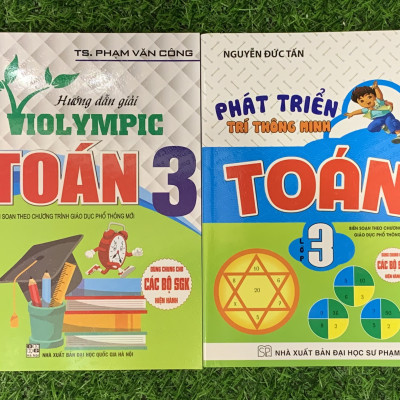 Combo Phát Triển Trí Thông Minh Toán + Hướng Dẫn Giải Violympic Toán Lớp 3 (Dùng Chung Cho Các Bộ SGK Hiện hành)