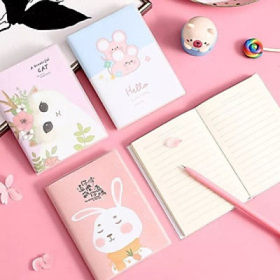 Sổ Tay Bìa Dẻo A6 Chống Thấm Nước Dòng Kẻ Ngang 140 Trang