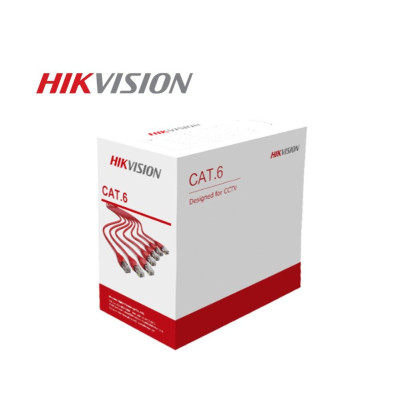 Cáp mạng HIKVISION cat6 8 lõi đồng nguyên chất CAT6 DS-1LN6U-G - Hàng chính hãng