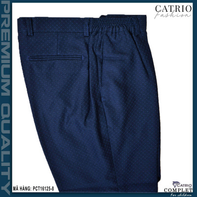 BỘ VEST BÉ TRAI CATRIO PCT16125/8 LÀ BỘ COMPLET TRẺ EM từ 6 tuổi đến 10 tuổi (25kg đến 35kg) thuộc bộ sưu tập quần áo trẻ em trang trọng cho mùa lễ hội, tết, tiệc cưới, sự kiện sinh nhật, được làm bằng vải dạ cao cấp nhất, đẹp đến từng chi tiết