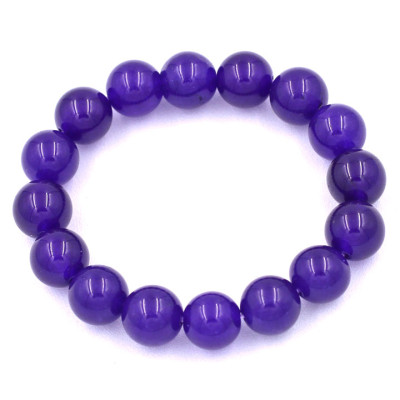 Vòng tay chuỗi hạt đá thạch anh tím 12 ly 16 hạt