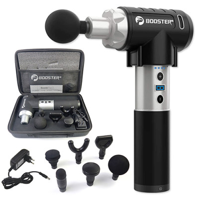 Súng massage cầm tay cao cấp Booster PRO 2 - 135W, 9 cấp độ, 6 đầu mát xa