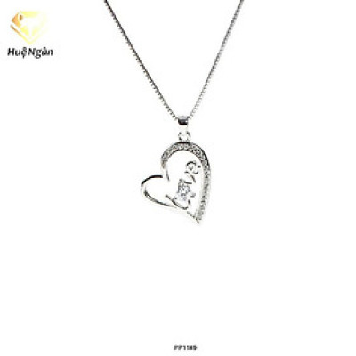 Dây chuyền bạc Ý 925 Huệ Ngân - Trái tim tình yêu PP1149