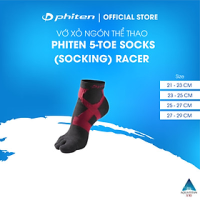 Tất chạy bộ xỏ ngón Phiten socking racer slim