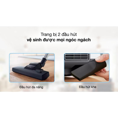 Máy hút bụi Philips dạng hộp XB2023, công suất 1800W, hút khỏe chạy êm, bảo hành 2 năm| HÀNG CHÍNH HÃNG