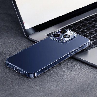 Ôp lưng trong cho iPhone 15 Pro Max 15 Pro 15 Plus iP 15 siêu mỏng 0.3mm bảo vệ camera hiệu Memumi Camshield - Thiết kế mặt lưng PC chống ố vàng, trang bị màng camera - Hàng nhập khẩu