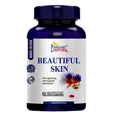 Esmond Natural Beautiful Skin - Hỗ trợ làm sáng da & chống Oxy hóa - 60 viên nang - Made in USA Dưỡng ẩm & tăng đàn hồi