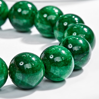 Vòng Tay Nam Đá  Cẩm Thạch Phối Tỳ Hưu Bạc Mạ Vàng 24K Ngọc Quý Gemstones