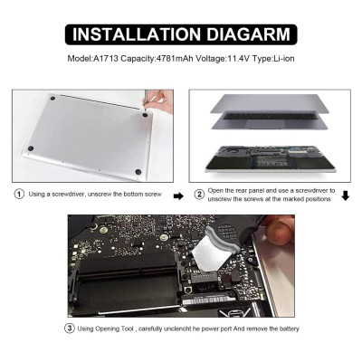 Pin Tương Thích Cho Macbook Pro Retina 15 Inch A1708 2016 – 2017 TEEEMO PC Hàng Nhập Khẩu New Seal