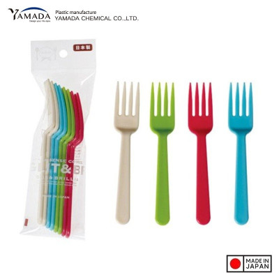 Set 08 nĩa nhựa G&B Yamada Brillia 142mm - Hàng nội địa Nhật Bản nhập khẩu chính hãng