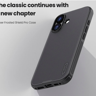 Ốp lưng cho iPhone 17 Pro Max /17 Pro / 17 Air / 17 hiệu Nillkin Frosted Shield Pro chống sống chống vân tay - Hàng chính hãng