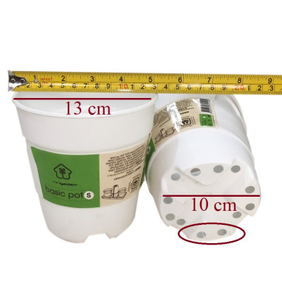 Chậu nhựa trồng cây để bàn cao cấp Minigarden Basic Pot S (Combo 10 chậu) nhập khẩu Châu Âu, Nhựa PP Chống UV, có khả năng tự hút nước và thoát nước giúp cây sống tốt mà không cần chăm sót