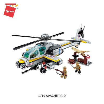 Đồ chơi lắp ghép, xếp hình cho bé trai Qman 1719 - Chiến cơ (280 chi tiết)