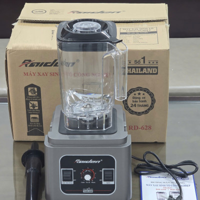 Máy xay sinh tố công nghiệp 2680W Raiden RD-628, cối 3L xay đá, rau má, gia vị, muối ớt, nước sốt - Hàng chính hãng