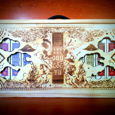 Boxset Chiến quốc tung hoành Thế cục Quỷ Cốc Tử - trọn bộ 13 cuốn hộp gỗ phiên bản giới hạn