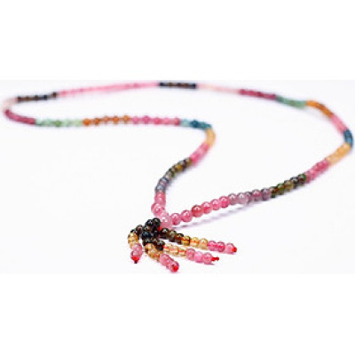 Chuỗi Tourmaline Đa Sắc size hạt 4mm - Ngọc Quý Gemstones