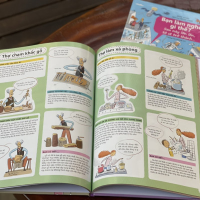 (Combo 2 cuốn, bìa cứng in màu ) BẠN LÀM NGHỀ GÌ THẾ? - Bộ sách hướng nghiệp dành cho thiếu nhi - Hana Vaskova, Petra Bartikova, Silvie Sanza – Hoàng Thu Phương dịch - NXB Đại học Sư phạm