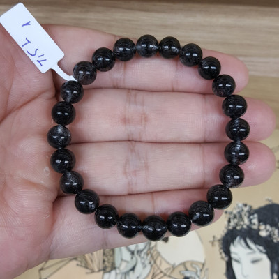 Vòng Tay Đá Thạch Anh Tóc Đen - BATDV001 - 7.5mm