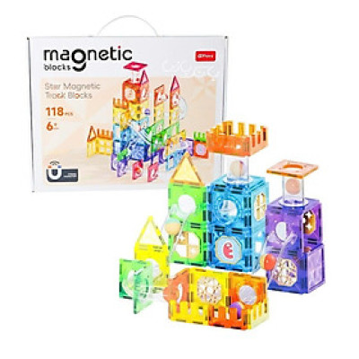 QYToys - EQY10055 Bộ xếp hình nam châm - 73pcs (KT 30.5x25.5x8cm)