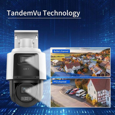 Camera IP 2 mắt Hikvision 8MP DS-2SE3C404MWG-E/14 Nhìn đêm rõ nét, zoom quang 4x, quay quét 360 độ - Hàng chính hãng