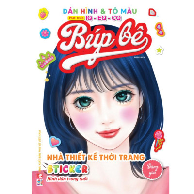 Sách - Bóc Dán Hình Sticker Trong Suốt & Tô Màu Búp Bê - Nhà Thiết Kế Thời Trang - Combo 6 Cuốn - Việt Thư
