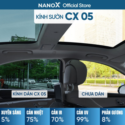 Phim cách nhiệt ô tô 7 chỗ gói giá rẻ NanoX