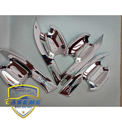 Ốp Hõm Cửa Xe Hyundai Tucson 2016 2017 2018 2019 2020 Mạ Crom