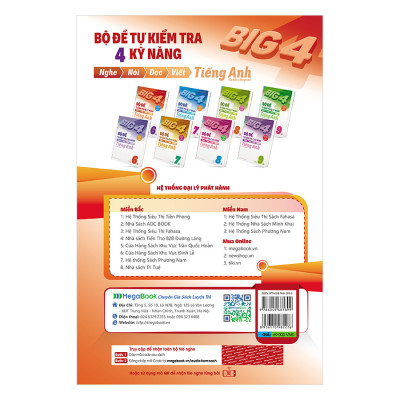 Combo Big 4 Bộ Đề Tự Kiểm Tra 4 Kỹ Năng Nghe - Nói - Đọc - Viết (Cơ Bản Và Nâng Cao) Tiếng Anh Lớp 6 (2 Tập)