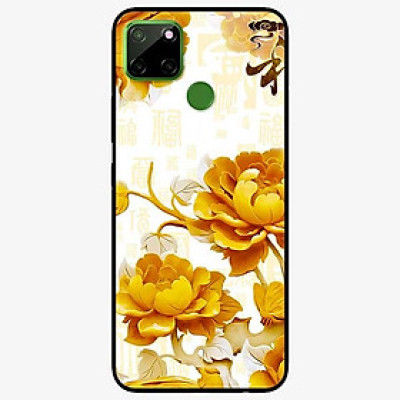 Ốp lưng dành cho Realme C12 mẫu Mẫu Đơn Vàng
