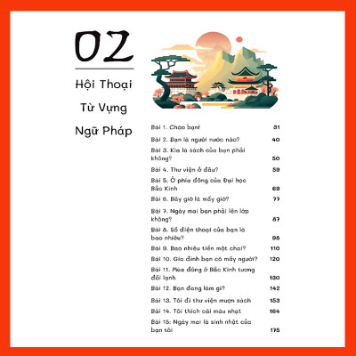 Combo- Sách Sổ Tay Bắt Đầu Tiếng Trung 3 Trong 1 Biết Giao Tiếp Ngay Sau Khi Học- và vở tập viết Tiếng trung 16 trang