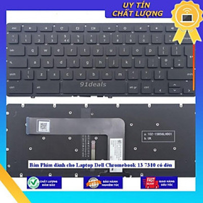 Bàn Phím dùng cho Laptop Dell Chromebook 13 7310 có đèn - Hàng Nhập Khẩu New Seal
