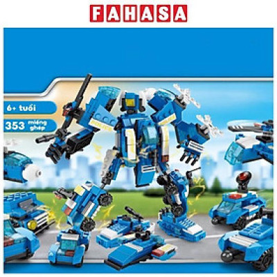 Đồ Chơi Lắp Ráp Robot Cảnh Sát Biến Hình 8 Trong 1 - Police - Toys&Joys 8618 (353 Mảnh Ghép)