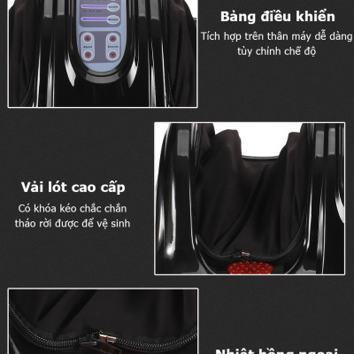 Máy massage chân hồng ngoại Fuki Nhật Bản FK-6811 màu đen