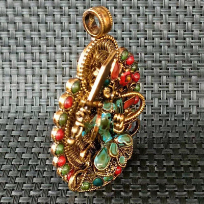 MẶT DÂY CHUYỀN TƯỢNG VĂN THÙ SƯ LỢI BỒ TÁT NEPAL CỔ - PHẬT BẢN MỆNH TUỔI MÃO