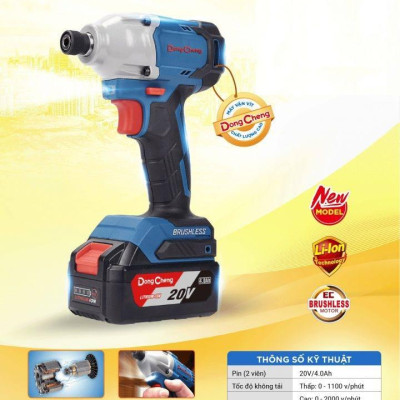 MÁY VẶN VÍT DÙNG PIN 20V DONGCHENG DCPL03-14 EM (GỒM 2 PIN 20V/4AH) - HÀNG CHÍNH HÃNG